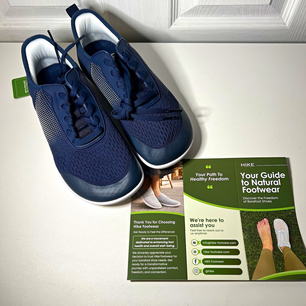 Hike Footwear HF Stride Barefoot Shoes Blue [36] Slip On Wide Toe Box